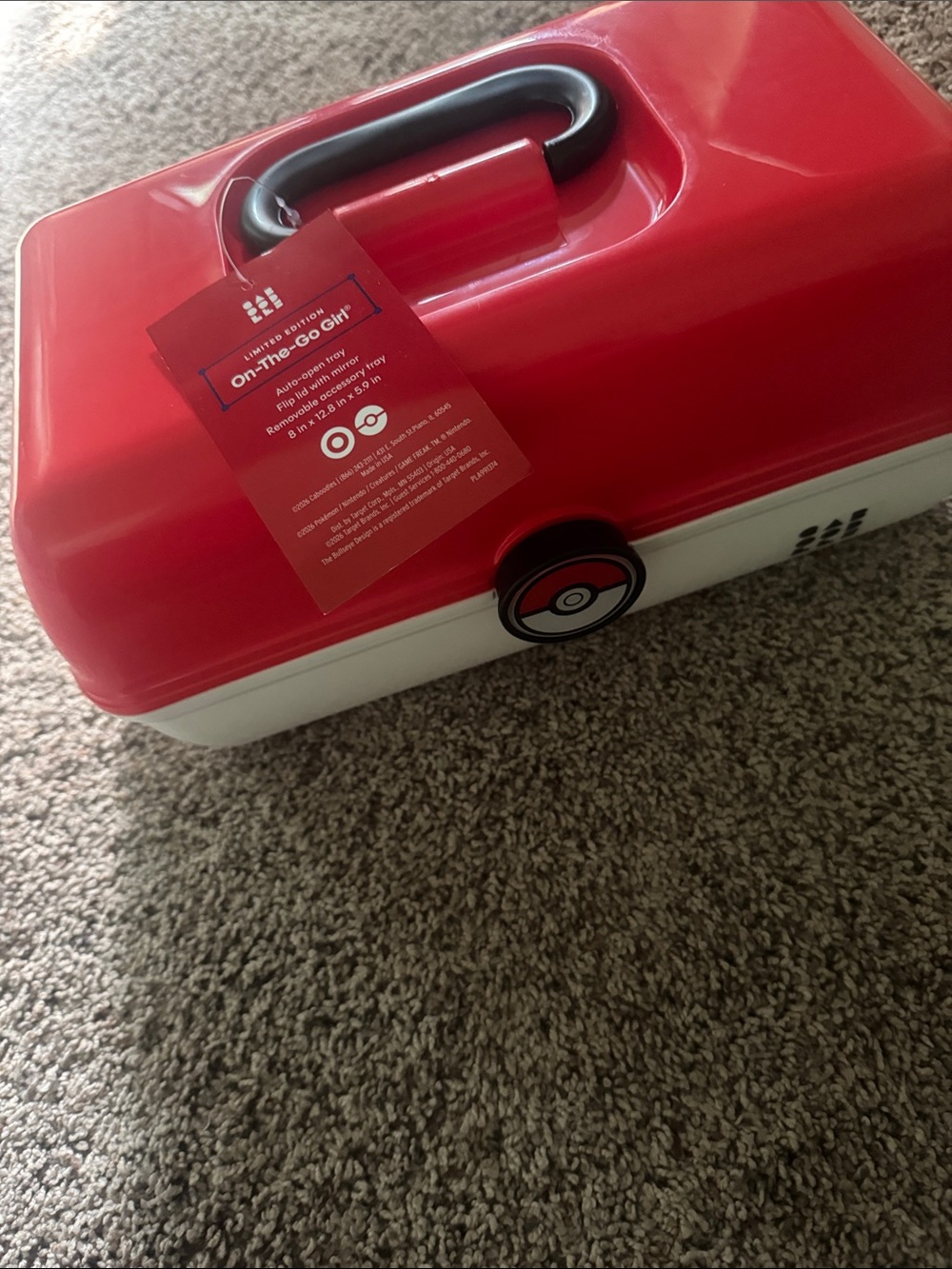 Pokemon Red and White Caboodle Case Limited Edition - Picture 6 of 7